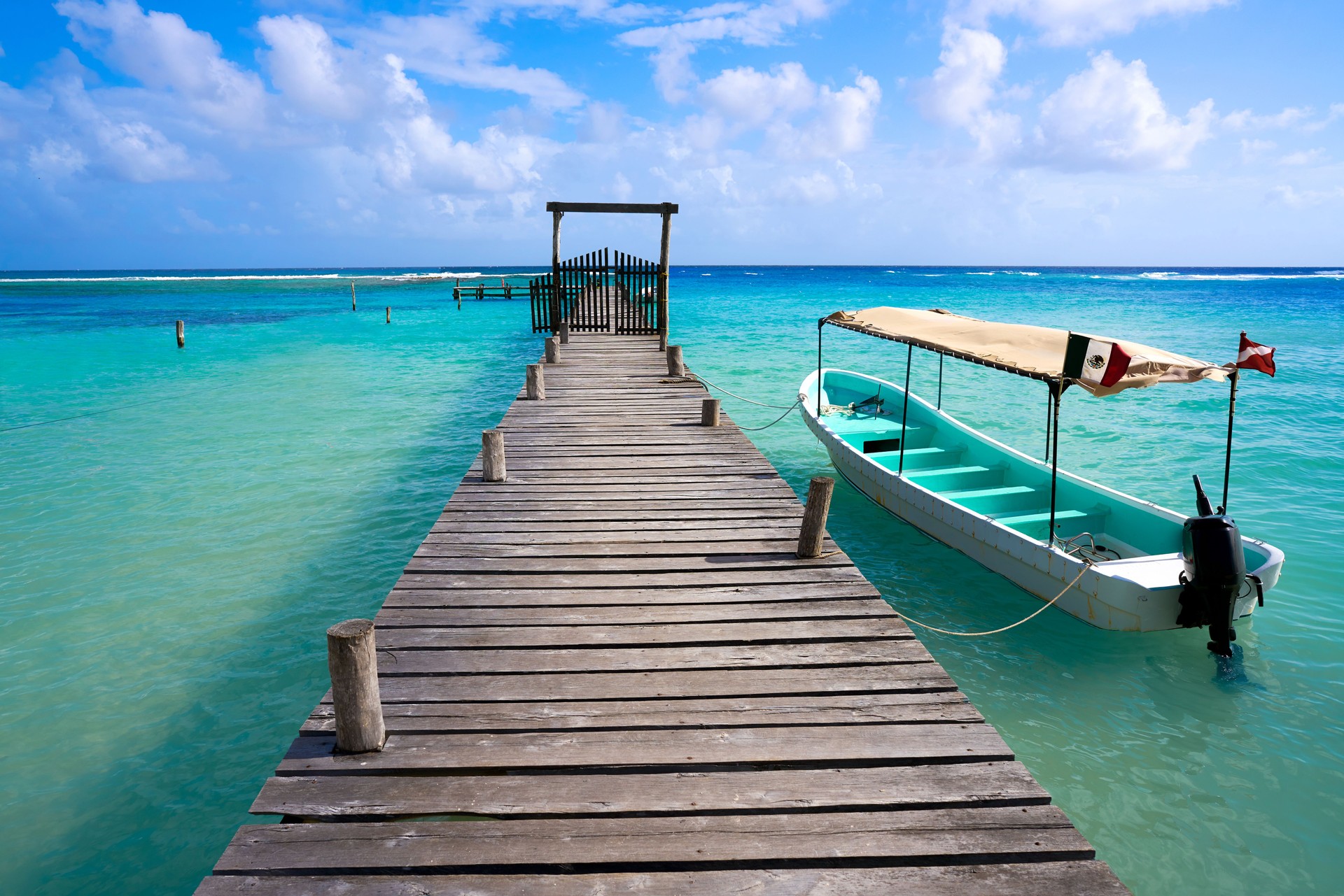 Mahahual Caribbean beach in Costa Maya